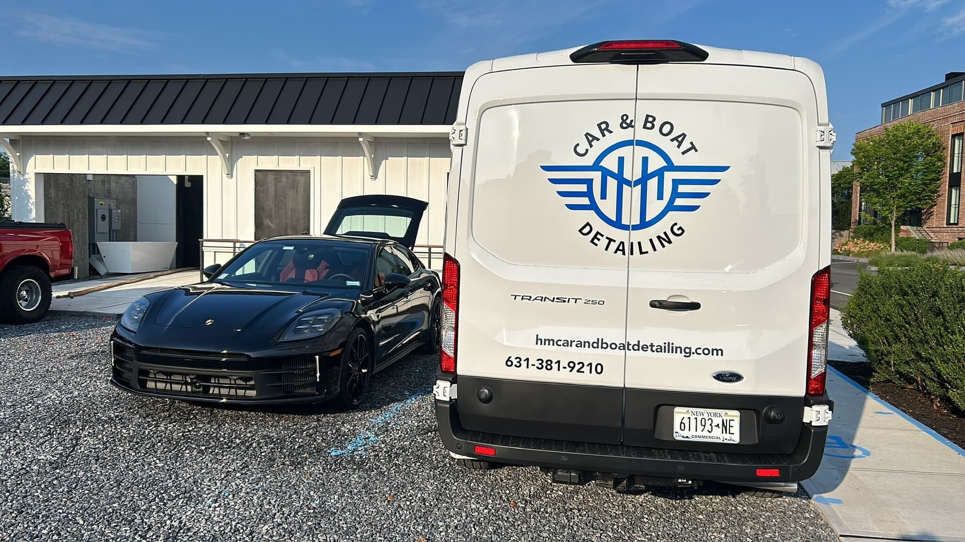 HM Car and Boat Detailing van and crew