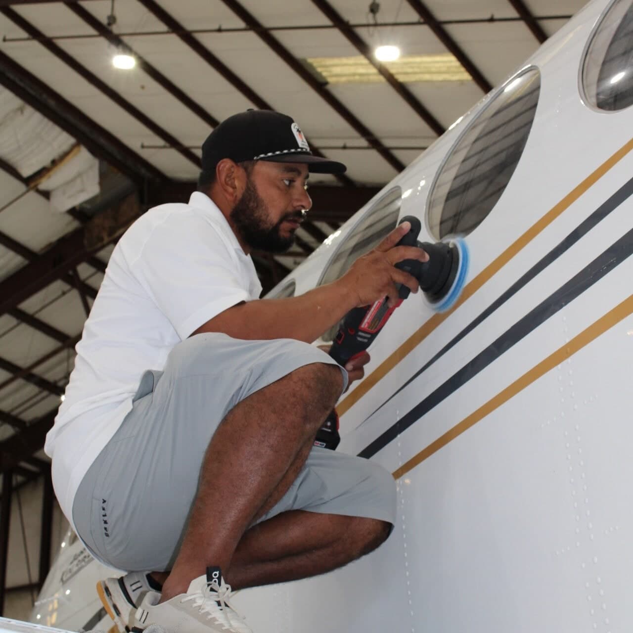 HM Car and Boat Detailing technician at work